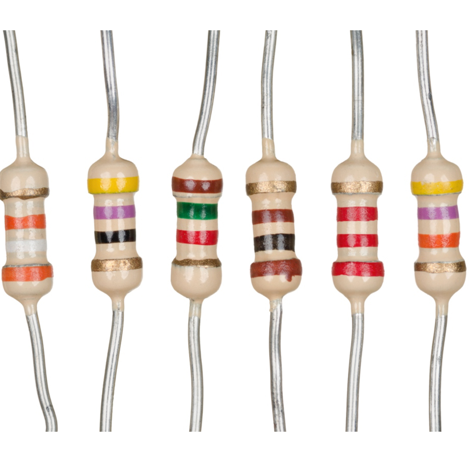 مقاومت یک چهارم وات 5 درصد خطا