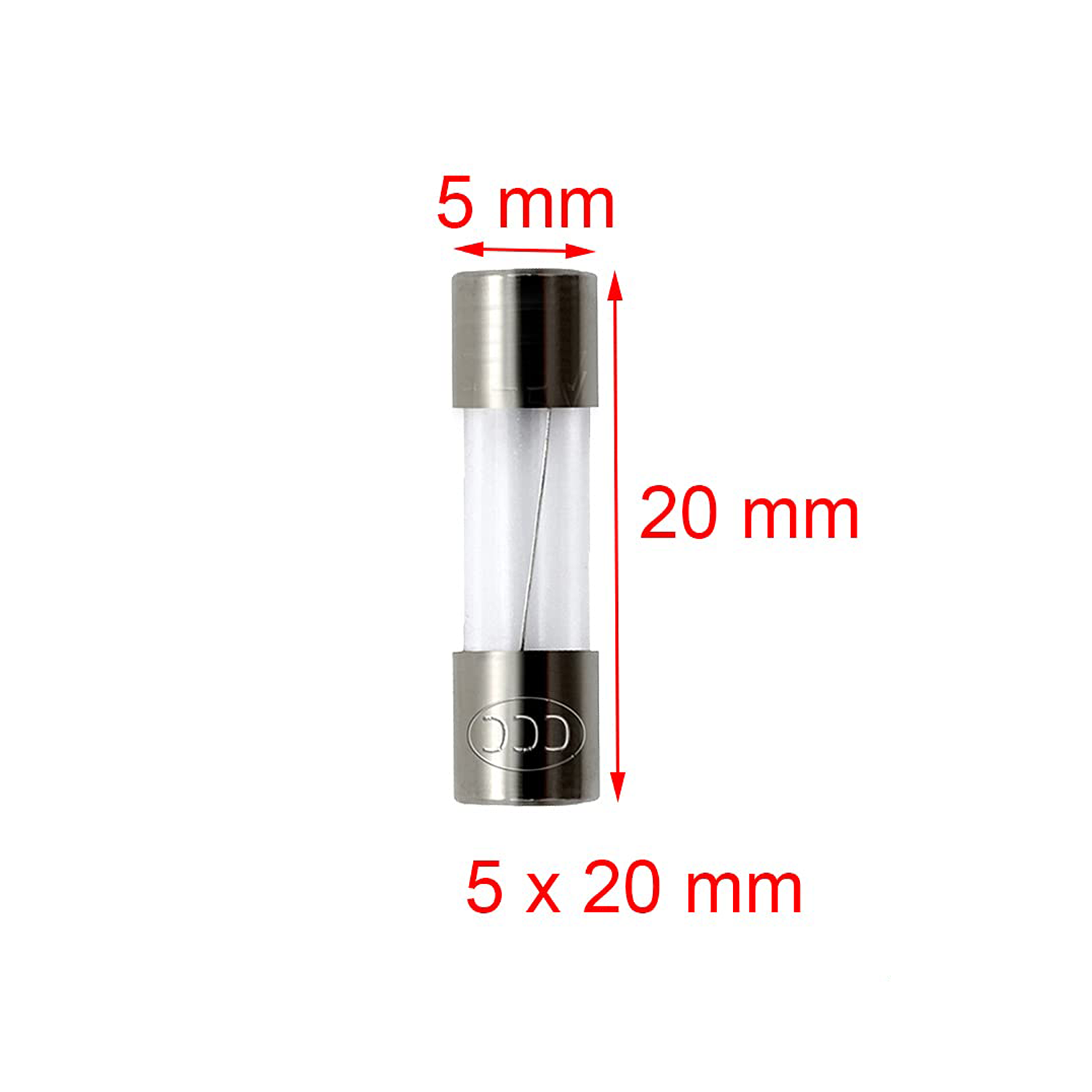 فیوز شیشه ای ۲ سانتی متری