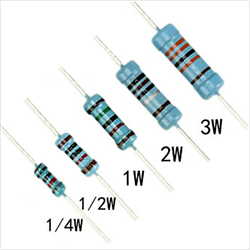 مقاومت 1/2w یا 0.5 وات